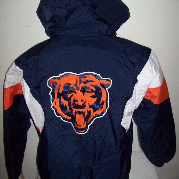 CHICAGO BEARS STARTER NFL Hooded Jacket 5X - Picture 6 of 14